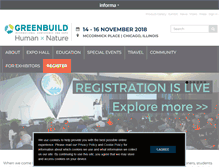 Tablet Screenshot of greenbuildexpo.com